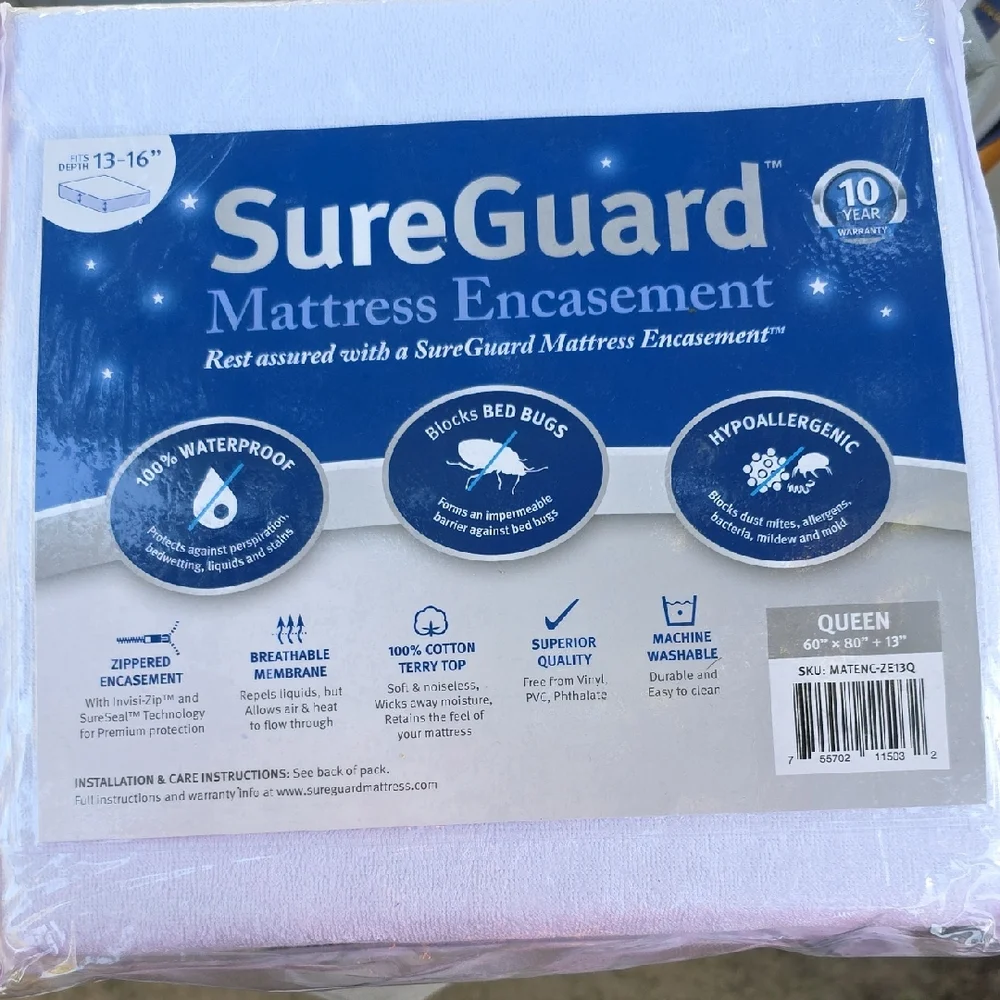 Mattress Encasement - White